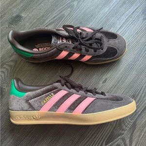 Brown & Pink Adidas Gazelle